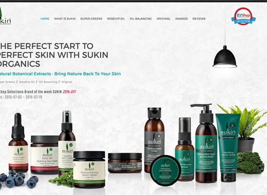 ezshop landing-sukin, Super Greens,Rosehip Oil, Oil Balancing, Original